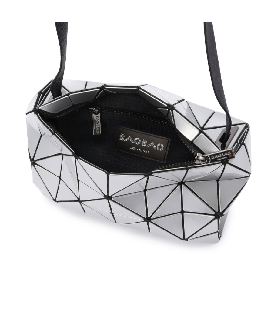Bao Bao Issey Miyake Carton Shoulder Bag In Silver