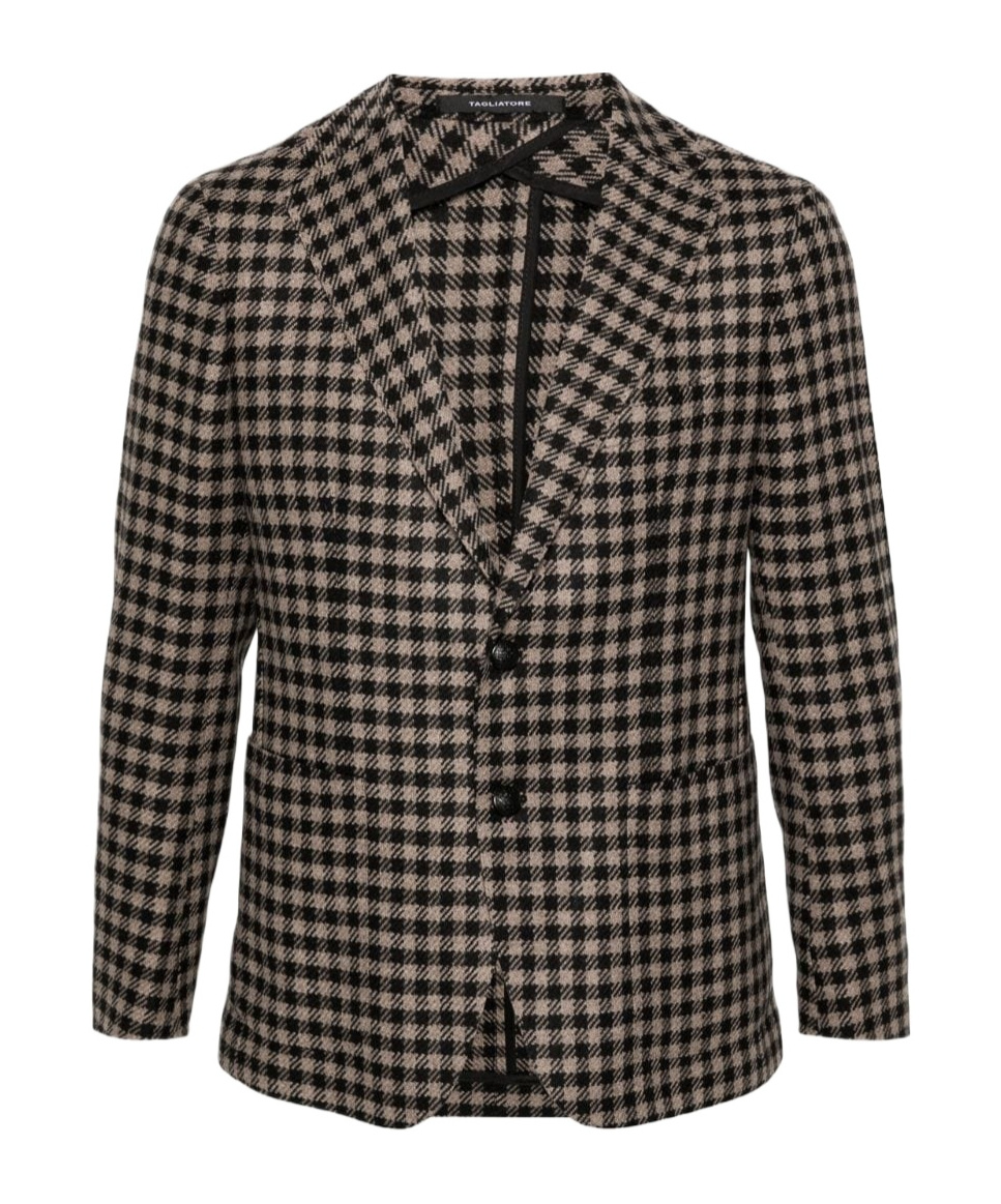 Tagliatore Single-breasted Blazer In Black