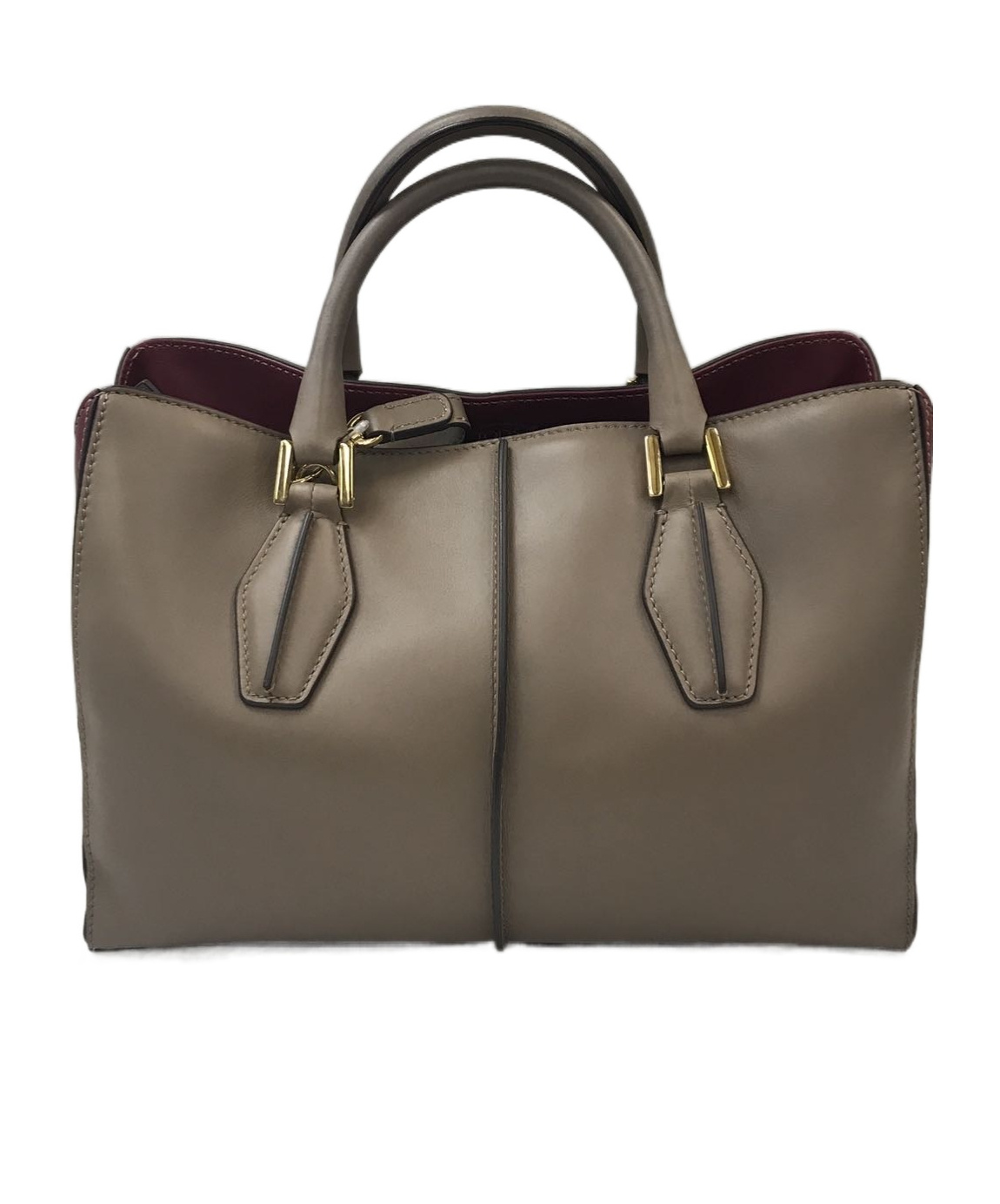 Tod's Double Handle Shoulder Bag In Green
