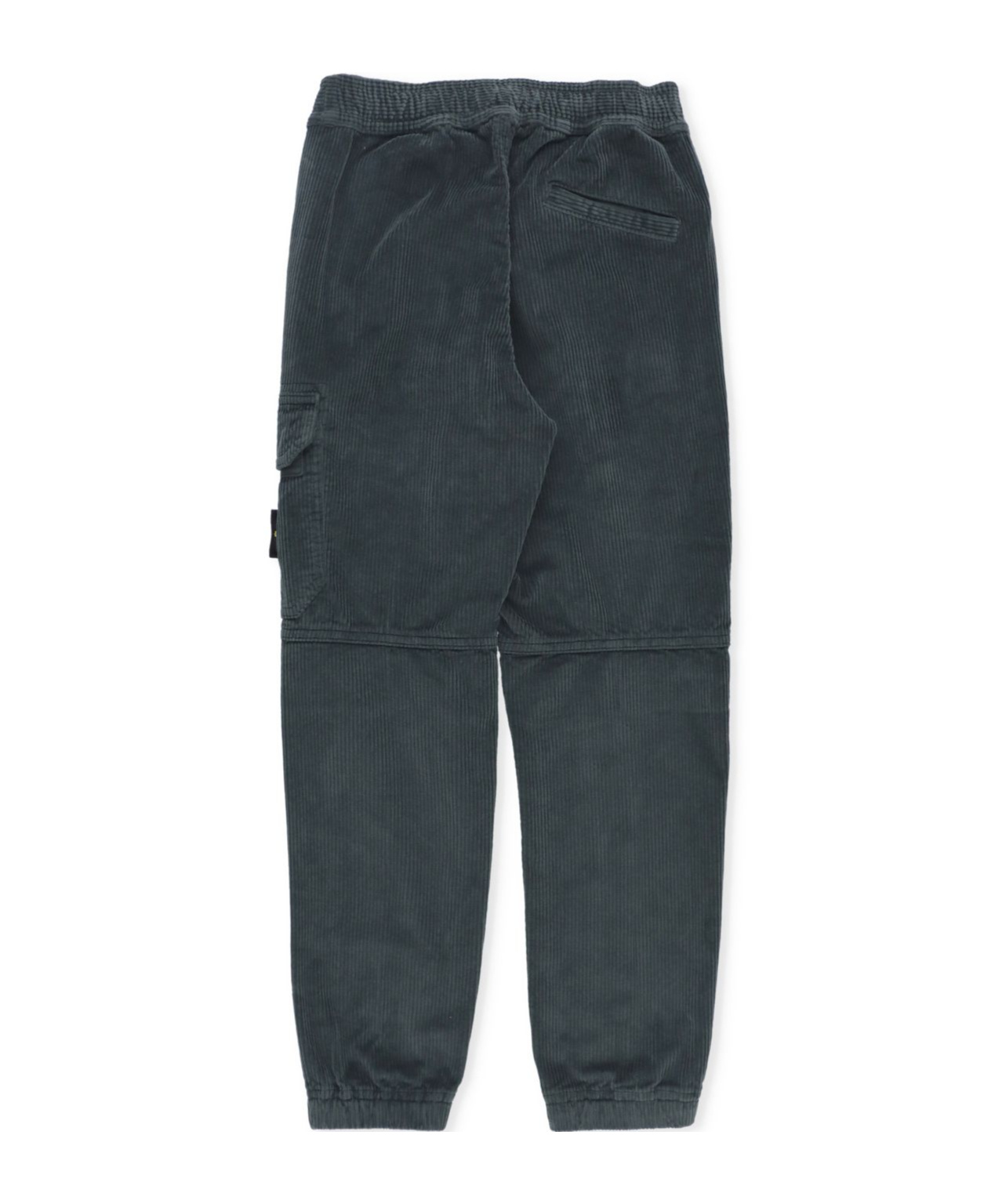 Stone Island Compass-badge Corduroy Trousers In Green