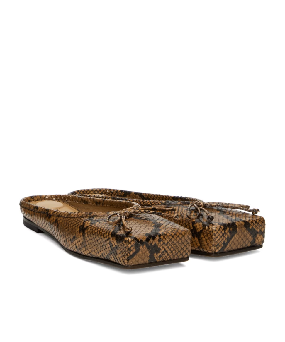Jacquemus La Casa Series Snake Pattern Embossing In Brown