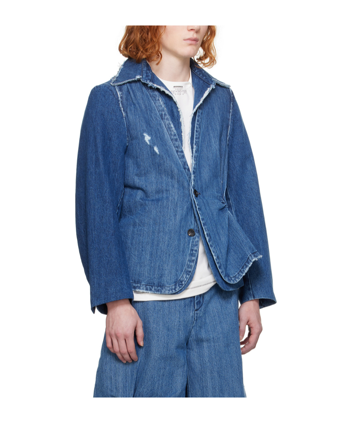 Ader Error Alviat Suit Coat In Blue