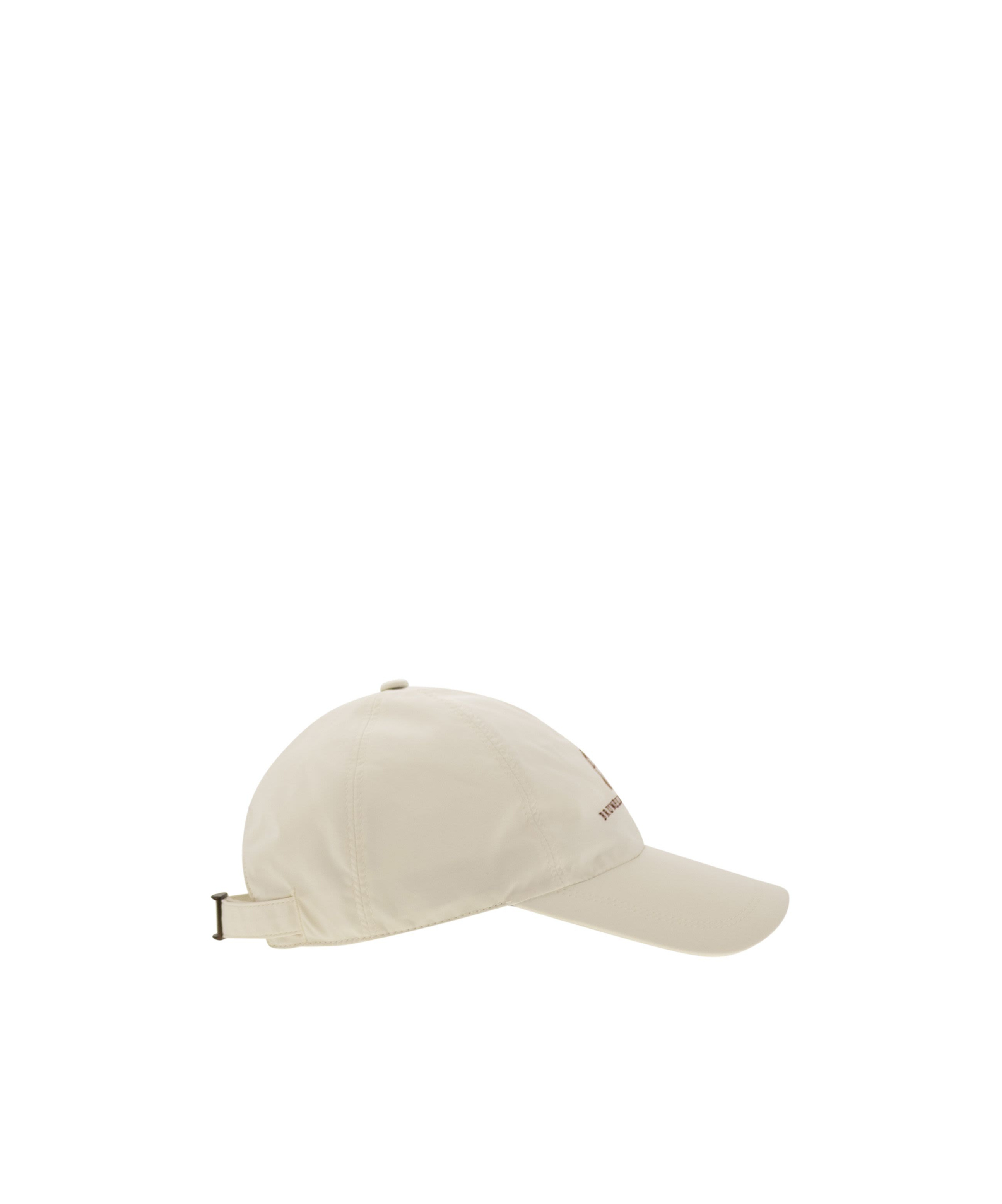 Brunello Cucinelli Men Water-repellent Microfibre Baseball Cap With Embroidered Logo