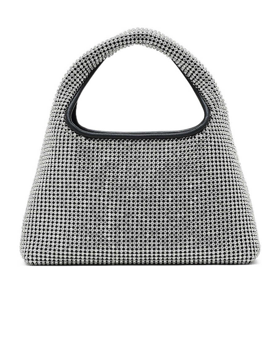 Marc Jacobs The Sack Crystal Embellished Mini Hobo Bag In Black