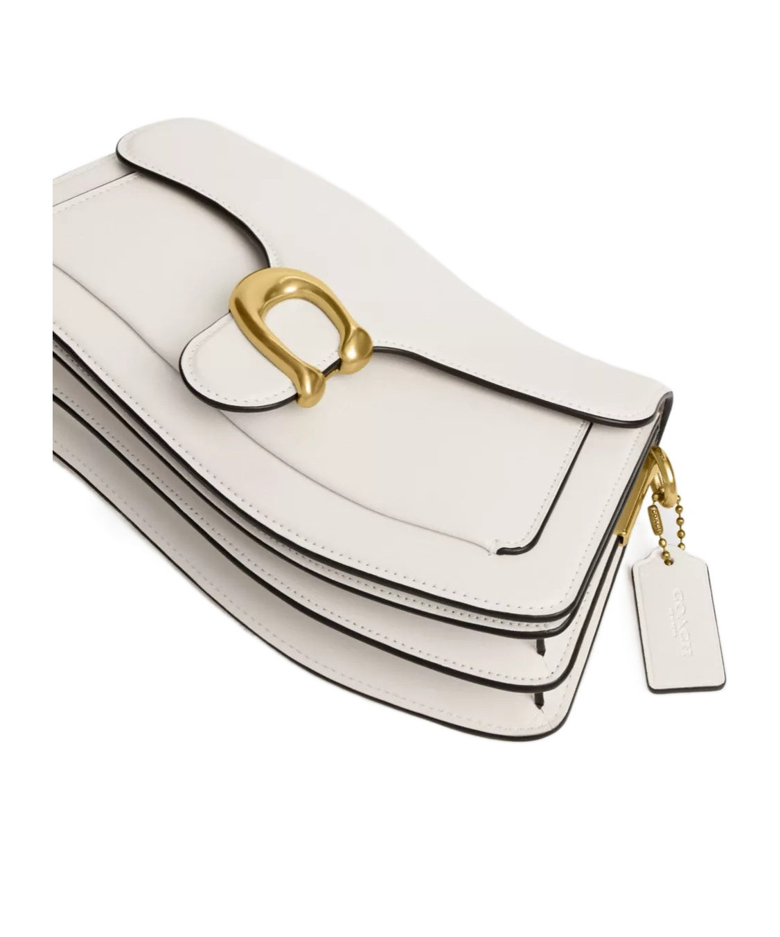 Coach Twisted Tabby Shoulder Bag In Chalk Color
