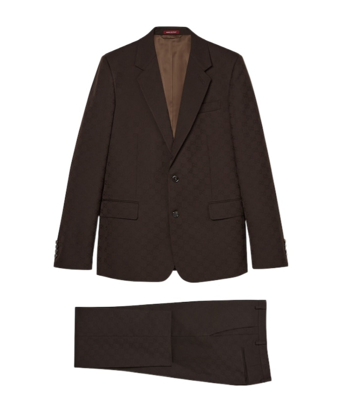 Gucci Gg Wool Jacquard Suit