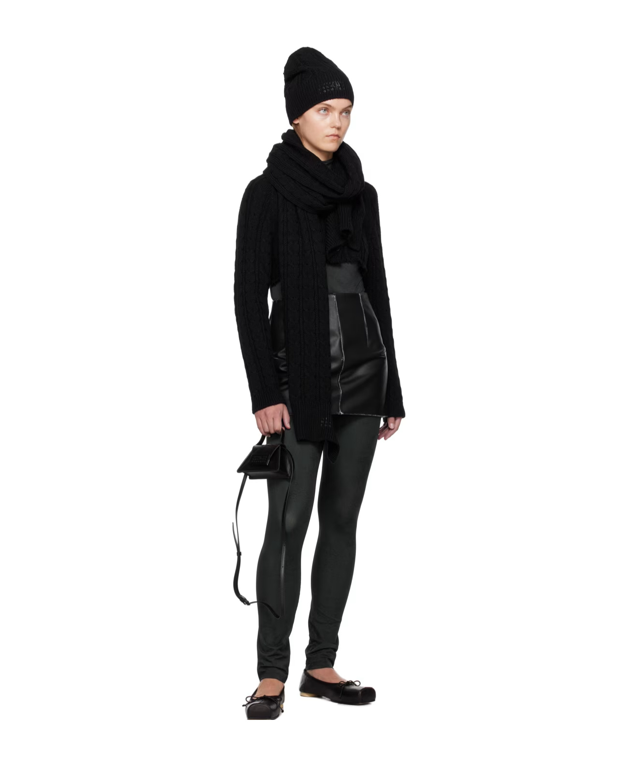 Shop Mm6 Maison Margiela High-collar Long-sleeved Jumpsuit In Green