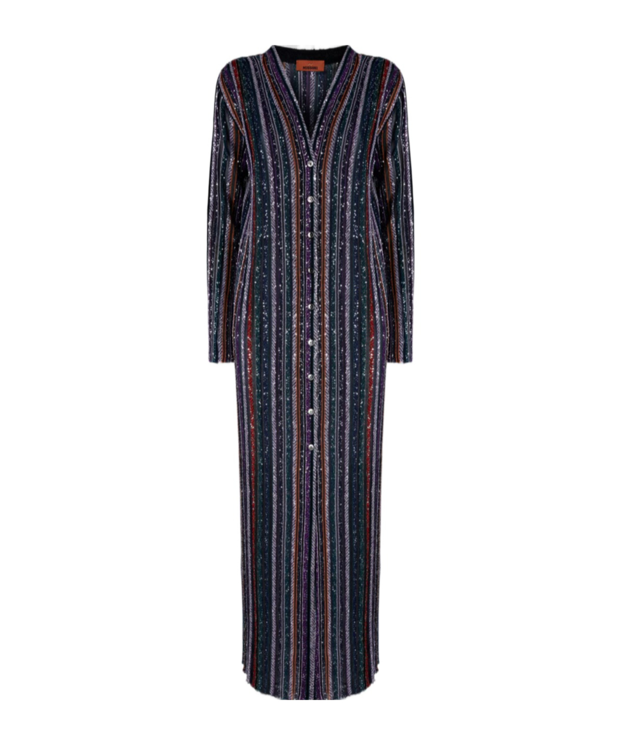 Missoni Striped-pattern Sequin-embellishment Cardigan In Black