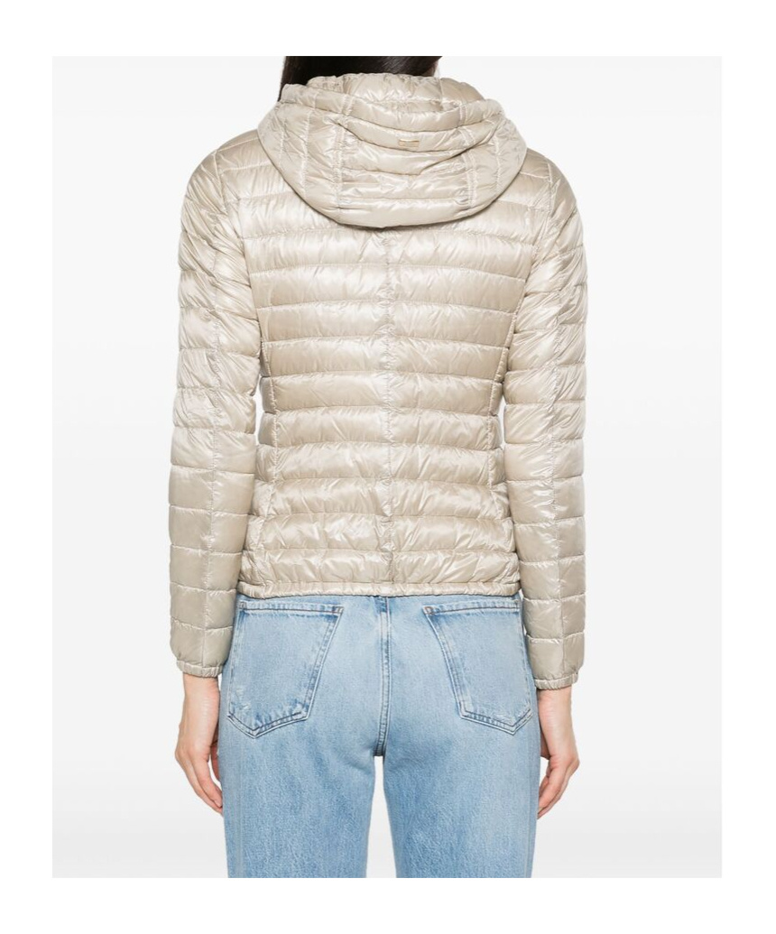 Herno Angela Quilted Puffer Jacket In Neutral