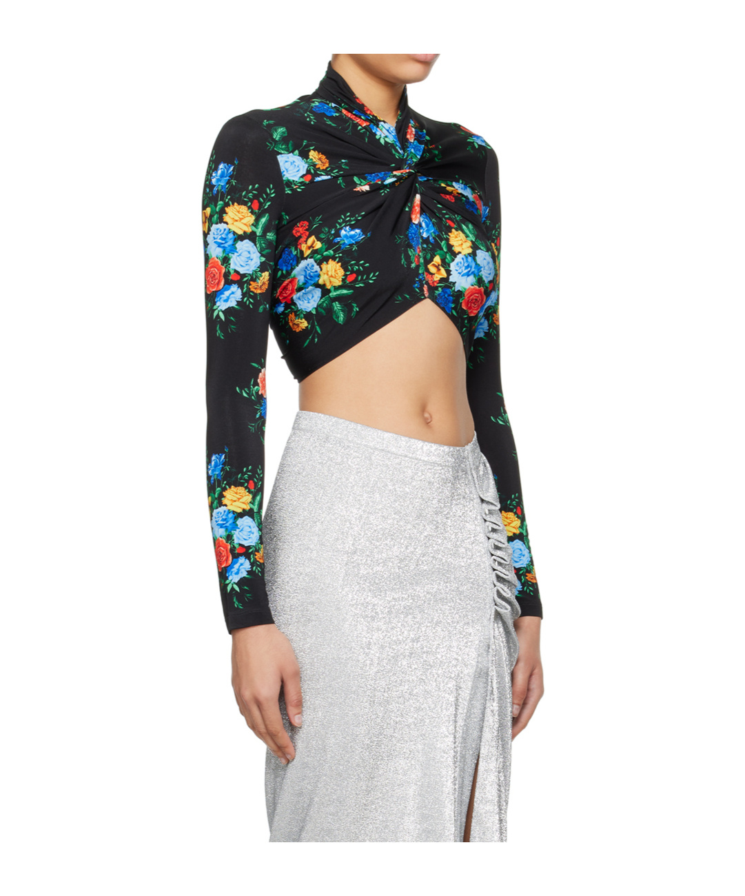 RABANNE PRINTED LONG-SLEEVED T-SHIRT