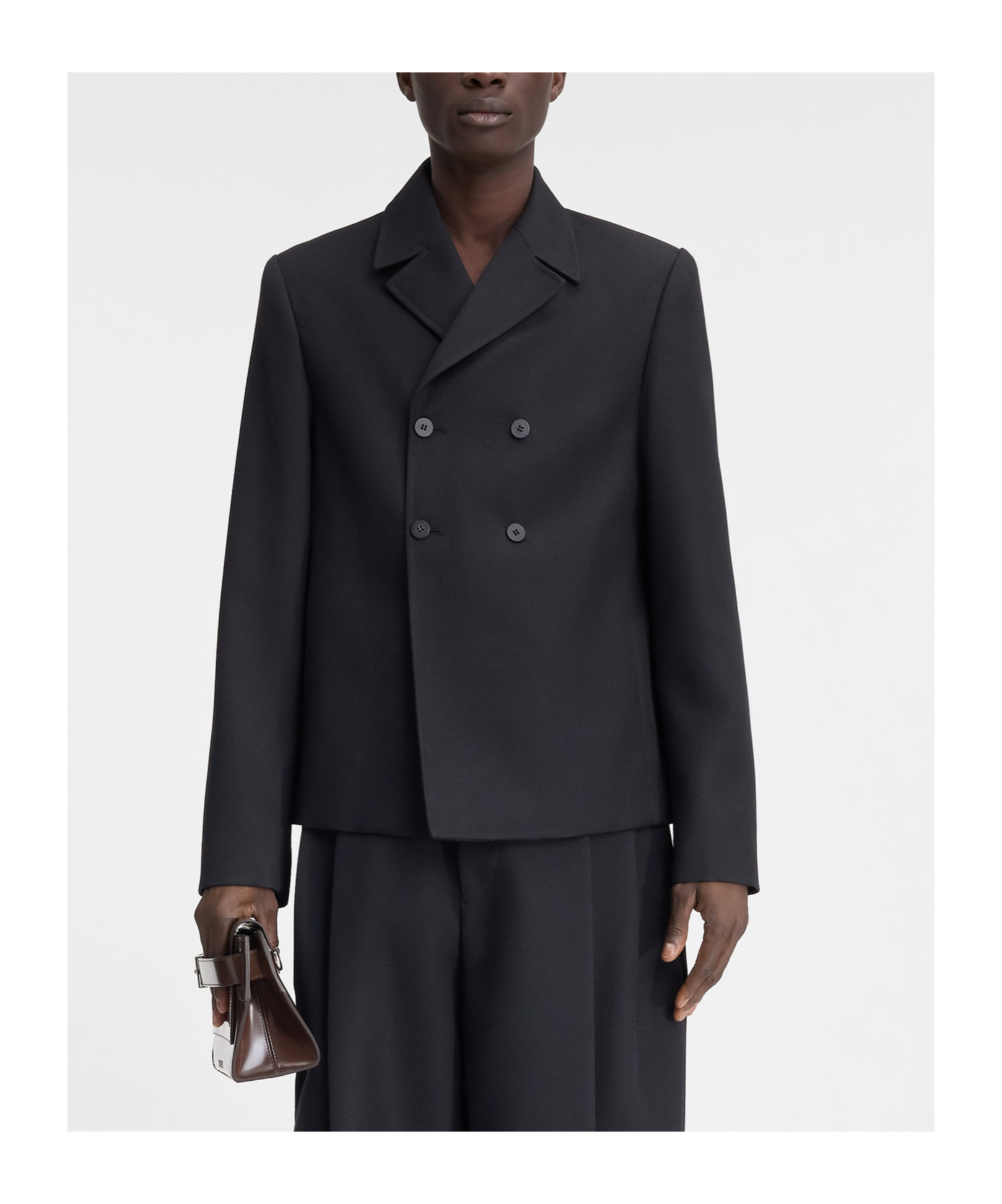 Jacquemus Man Blazer Black Size 40 Virgin Wool In Black