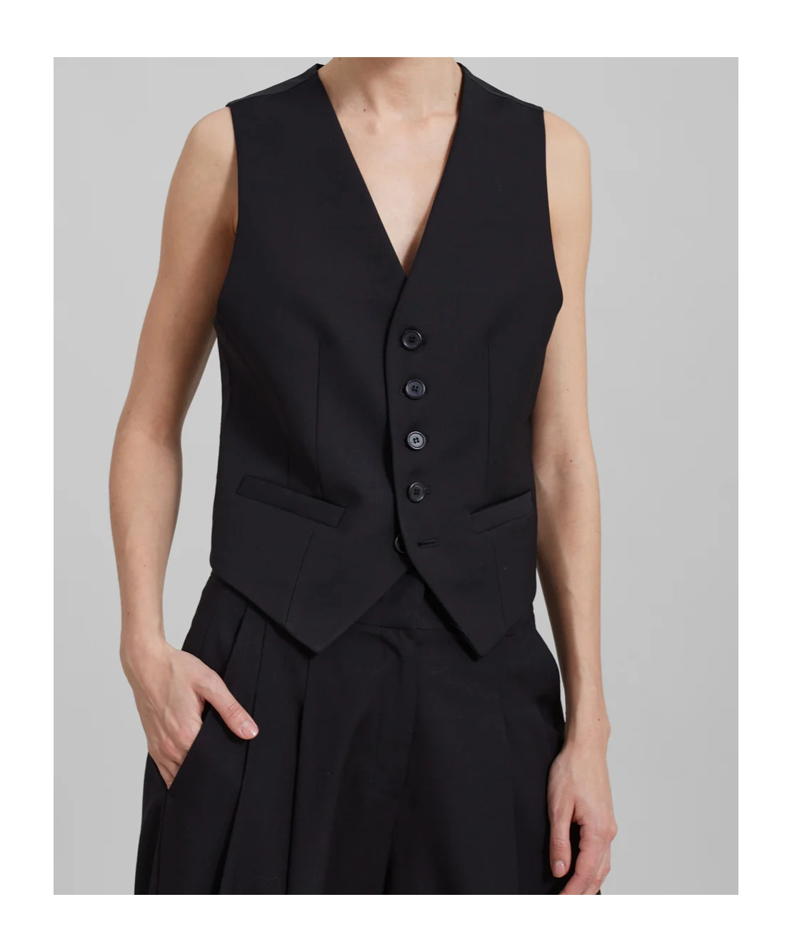 THE FRANKIE SHOP GELSO WAISTCOAT