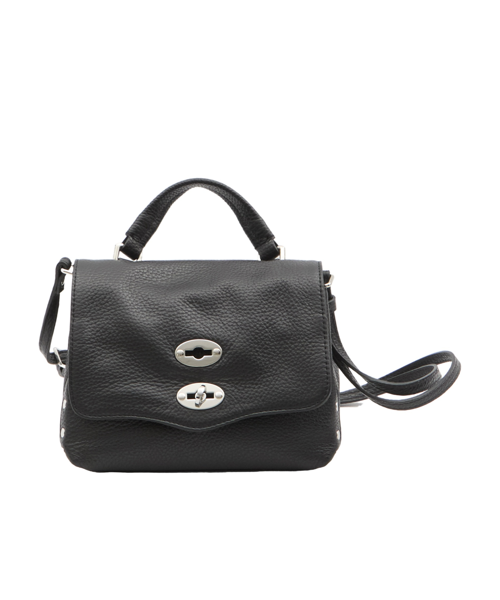 Shop Zanellato Flip Shoulder Bag In Black