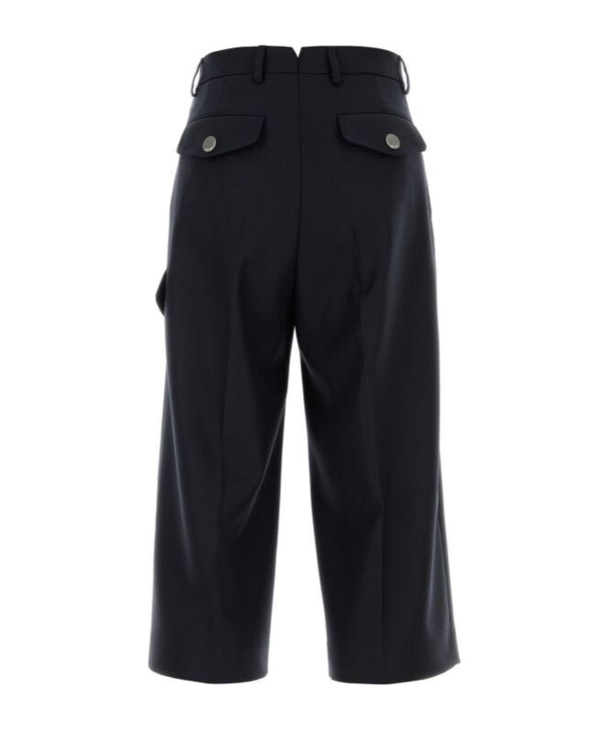 Ami Alexandre Mattiussi Ami Paris Midnight Blue Wool Bermuda Shorts In Blue