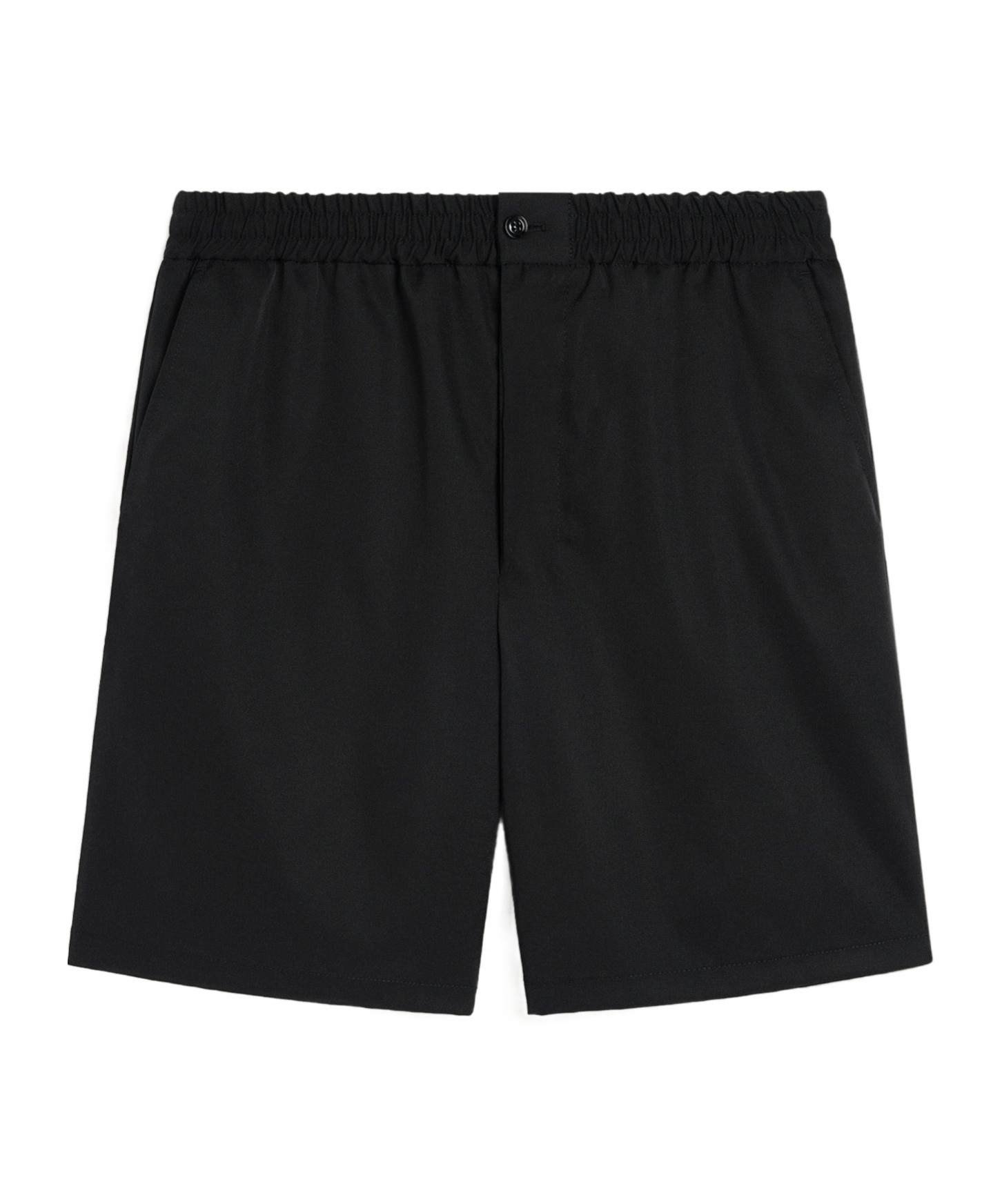 Shop Ami Alexandre Mattiussi Twill Short In Black