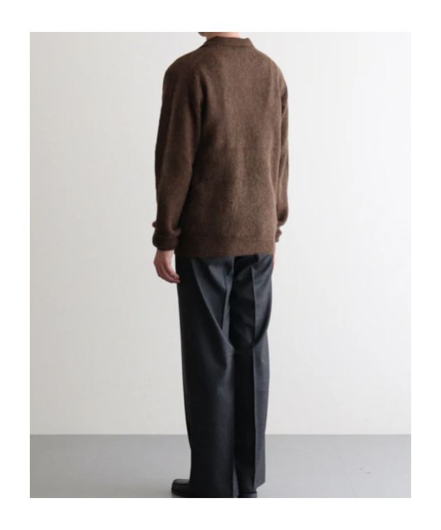 Auralee Long-sleeved Sweater In Brown