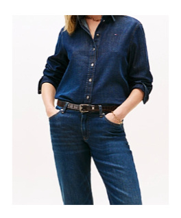 Tommy Hilfiger Regular Fit Denim Shirt In Blue