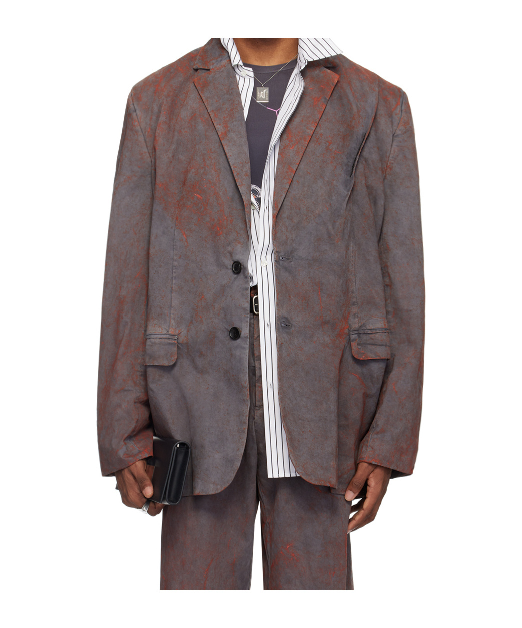 Y/project Logo-embroidered Pinched-detailed Blazer In Black