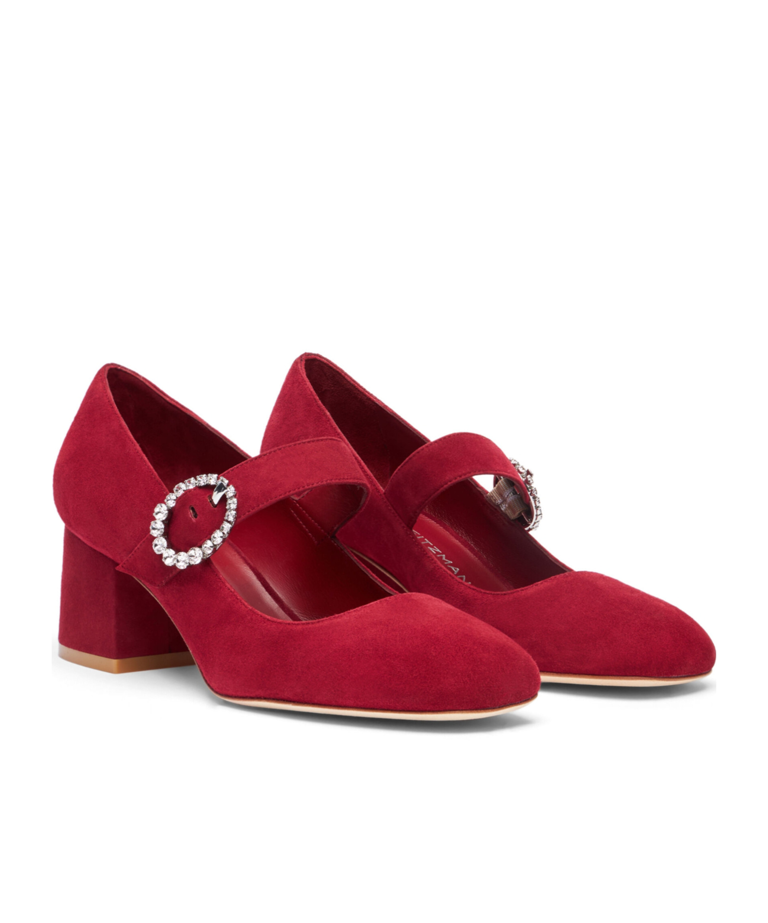 Stuart Weitzman Skyhigh 65mm Suede Pumps In Red