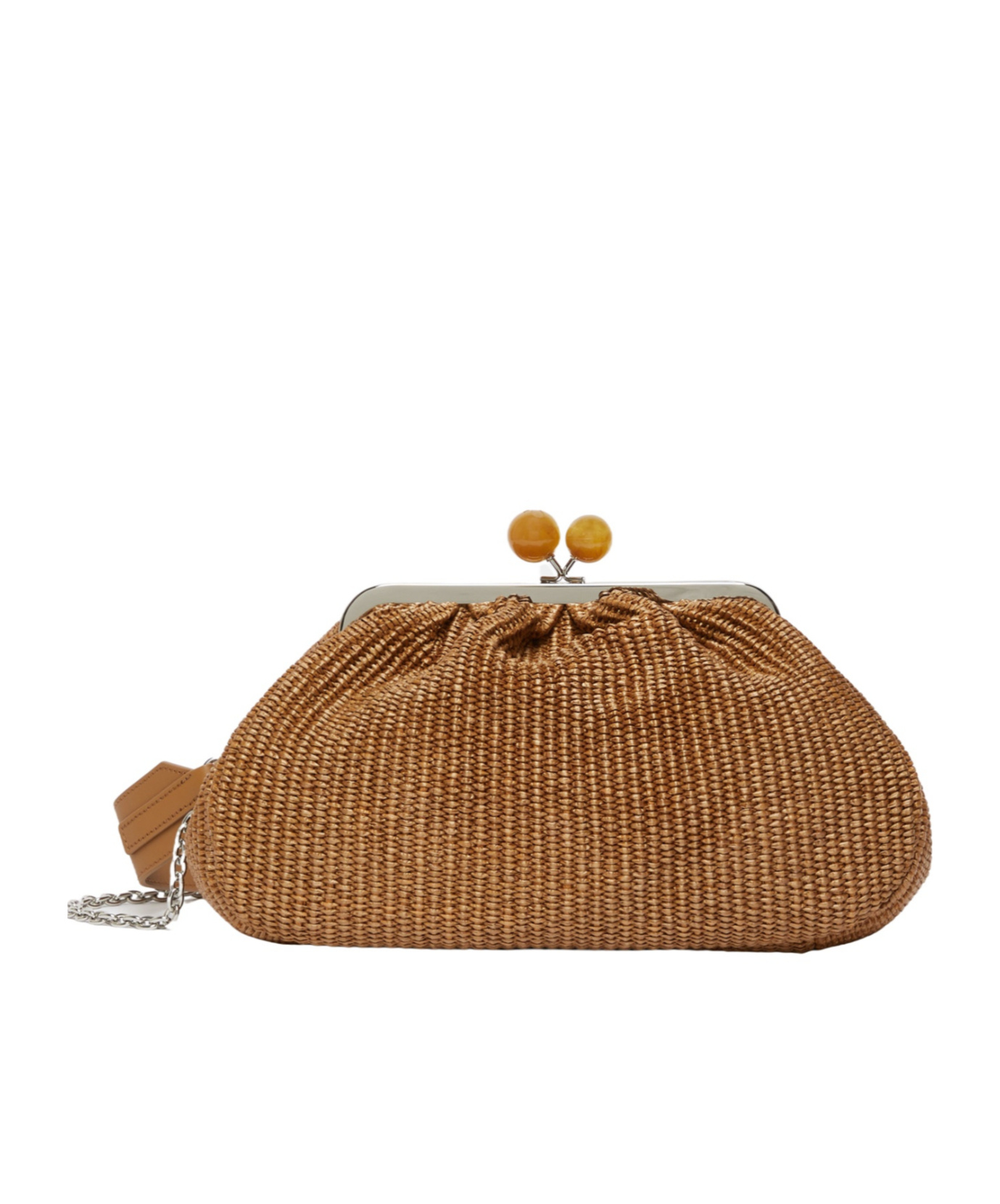 WEEKEND MAX MARA MEDIUM RAFFIA-EFFECT PASTICCINO BAG