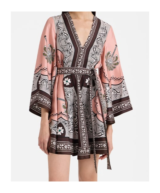 La Doublej 'magnifico' Multicolor Dress With All-over Graphic Print In Multicolor