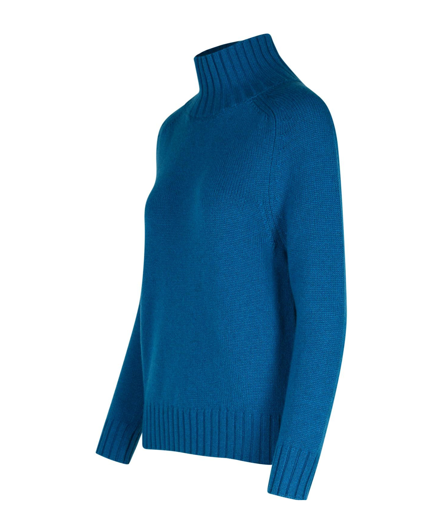 Purotatto Blue Cashmere Turtleneck Sweater In Blue