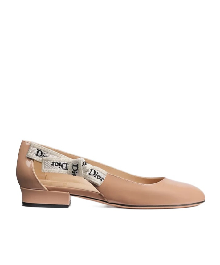 Dior J'a Ballet Flat In Brown