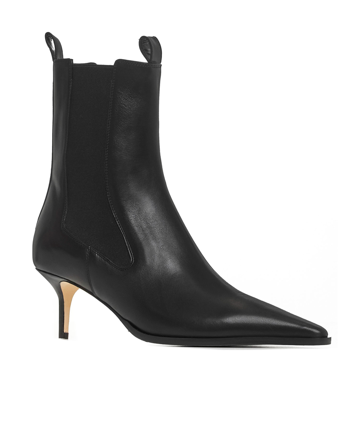 Aeyde Pointed Short Boots In Black