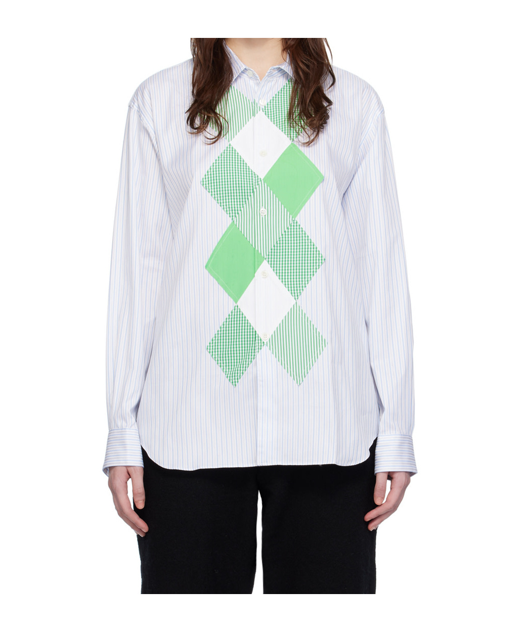 COMME DES GARÇONS LAPEL LONG SLEEVE SHIRT