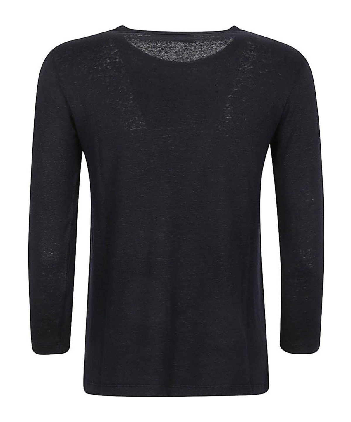 Baserange Plain Jersey Long-sleeved T-shirt In Black