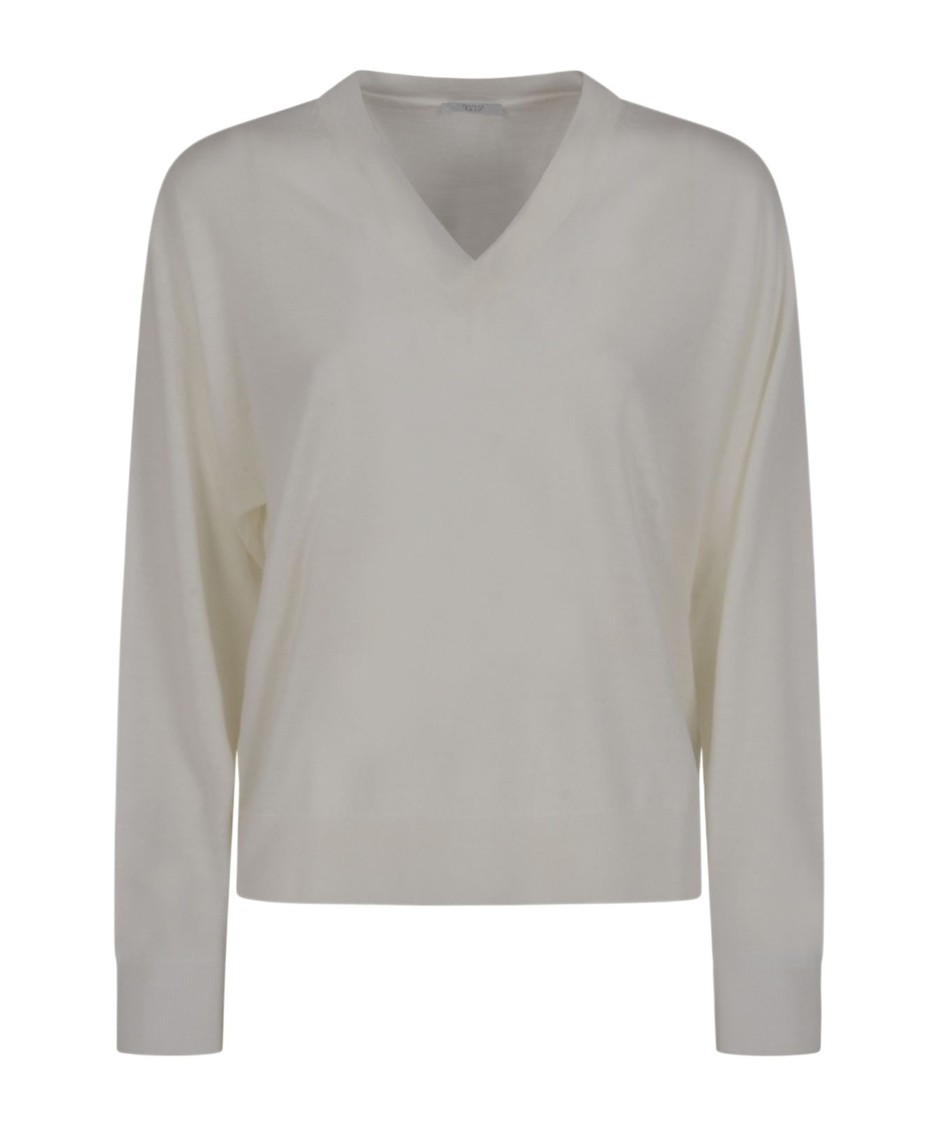 Peserico V-neck Sweater In Gray