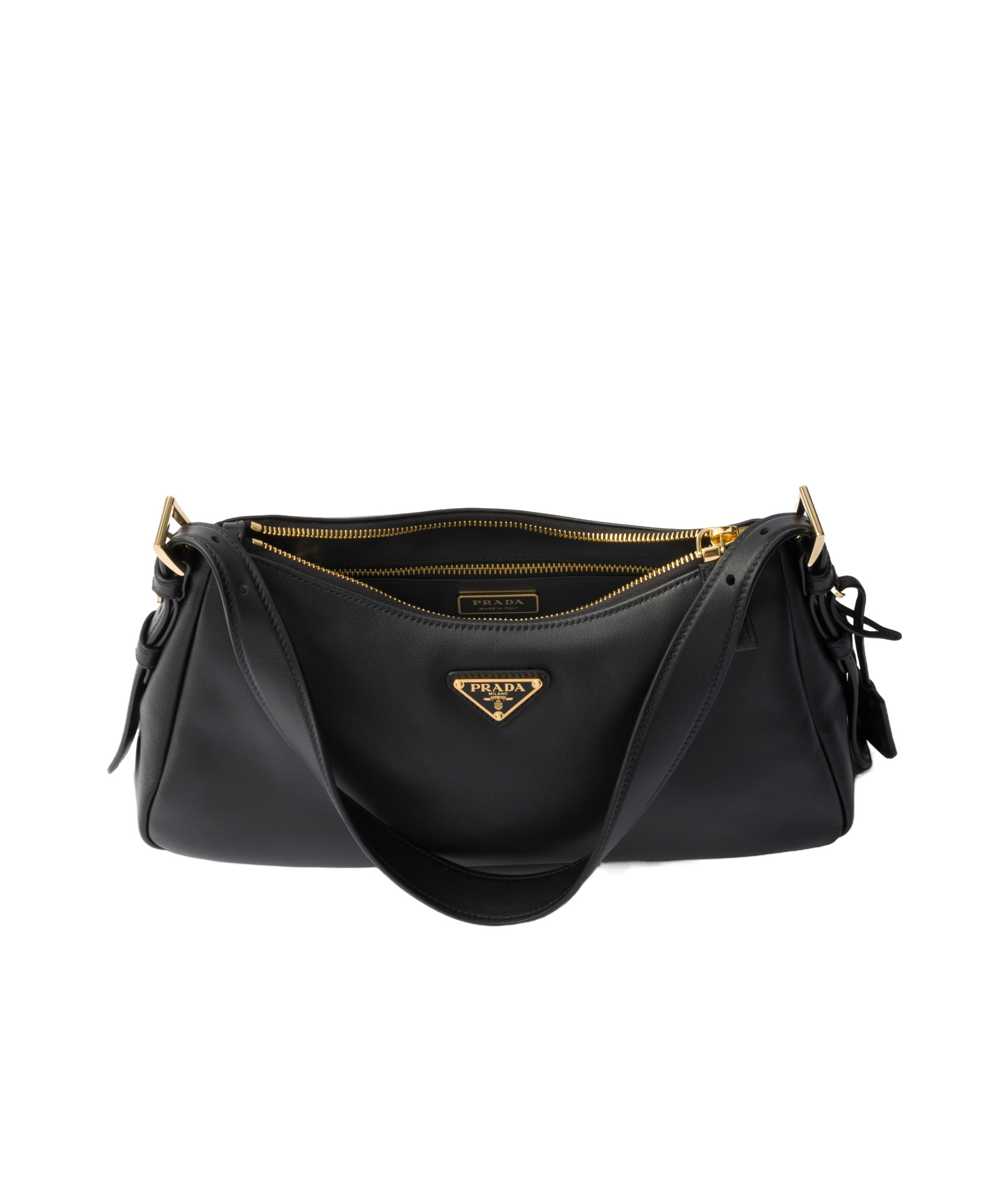 Prada Aimée Medium Shoulder Bag In Black