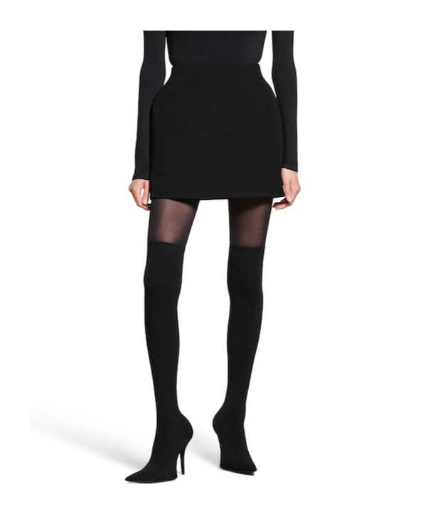 BALENCIAGA BALENCIAGA HOURGLASS DETAIL MINI SKIRT