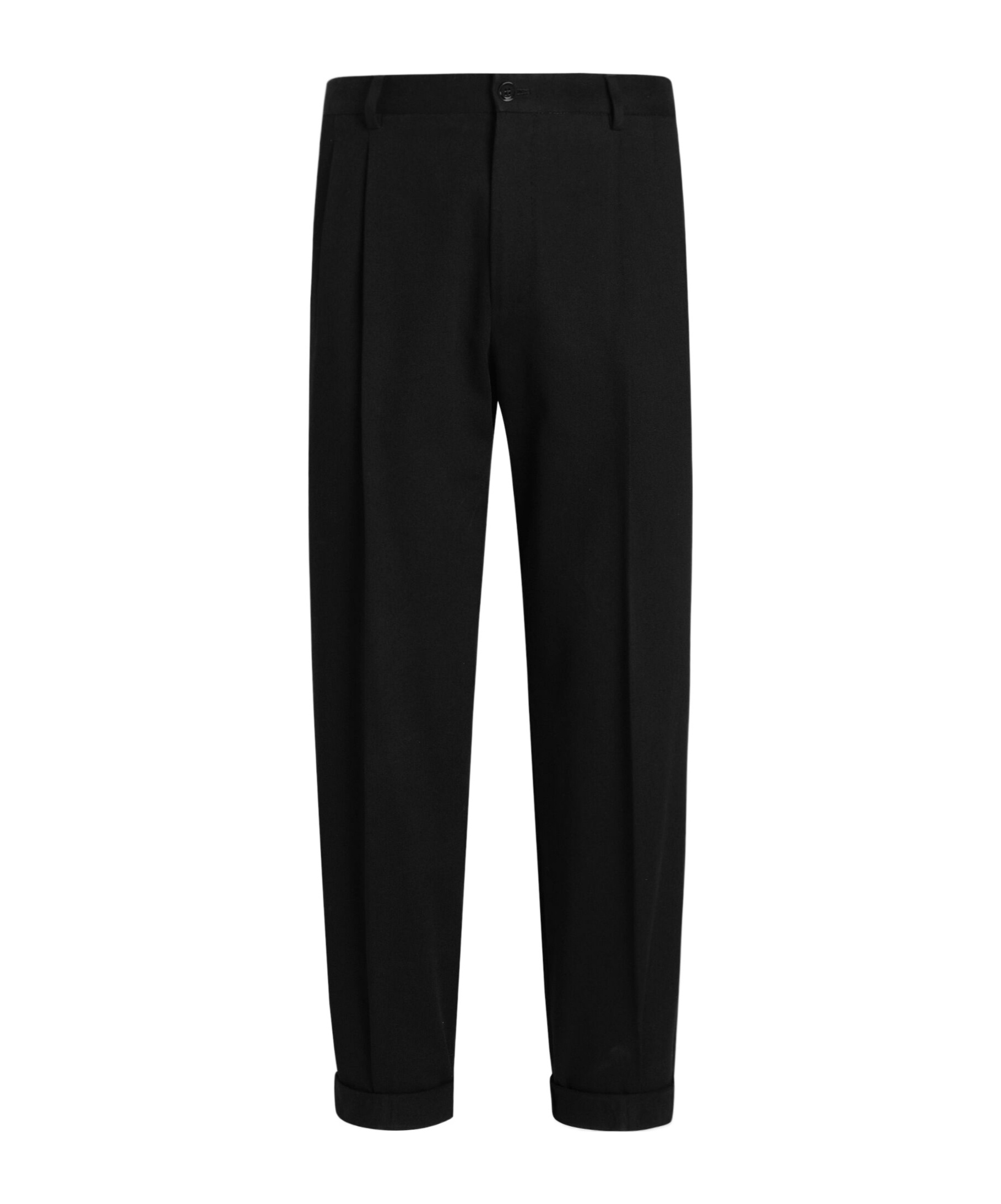 Dolce & Gabbana Cotton-gabardine Tailored Trousers - Men's - Cotton/spandex/elastane In Black