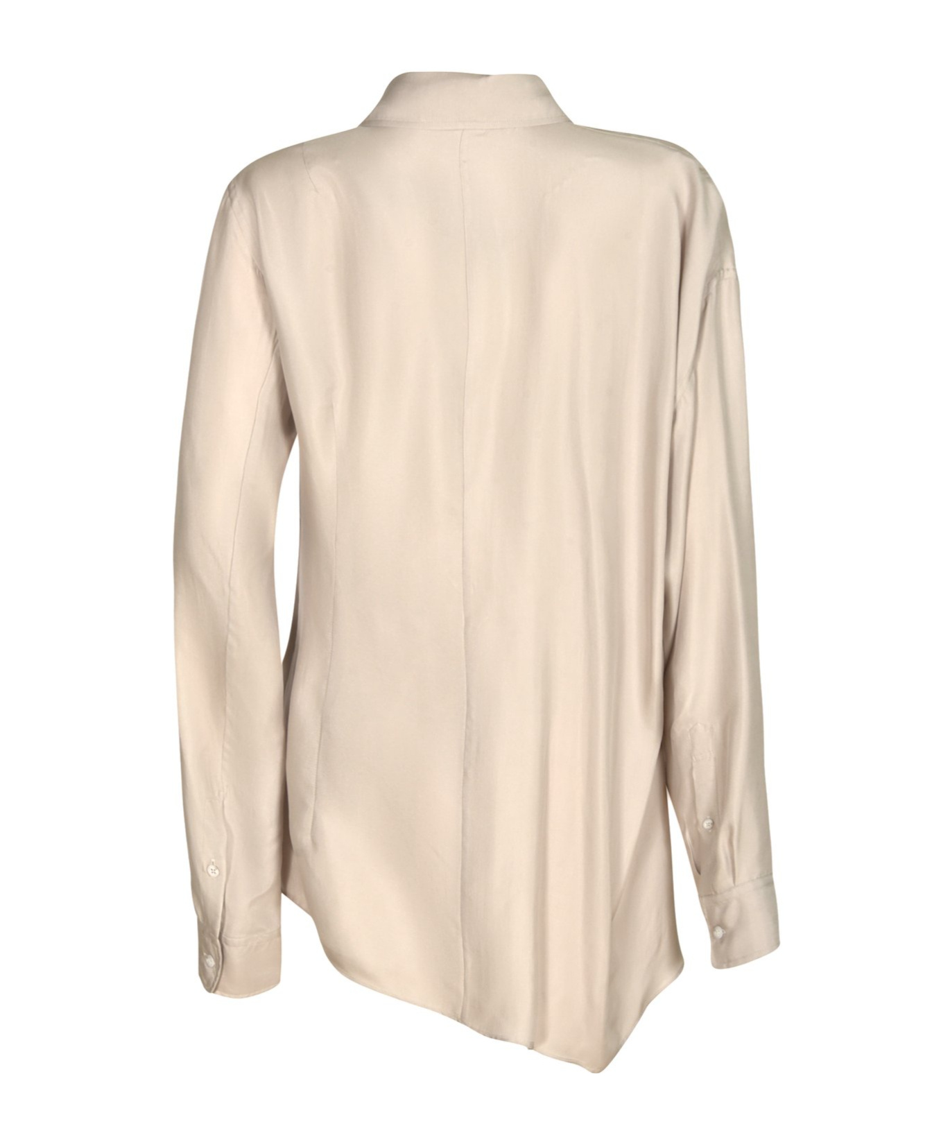 Ann Demeulemeester Jula Dropped Shoulder Shirt In Nude