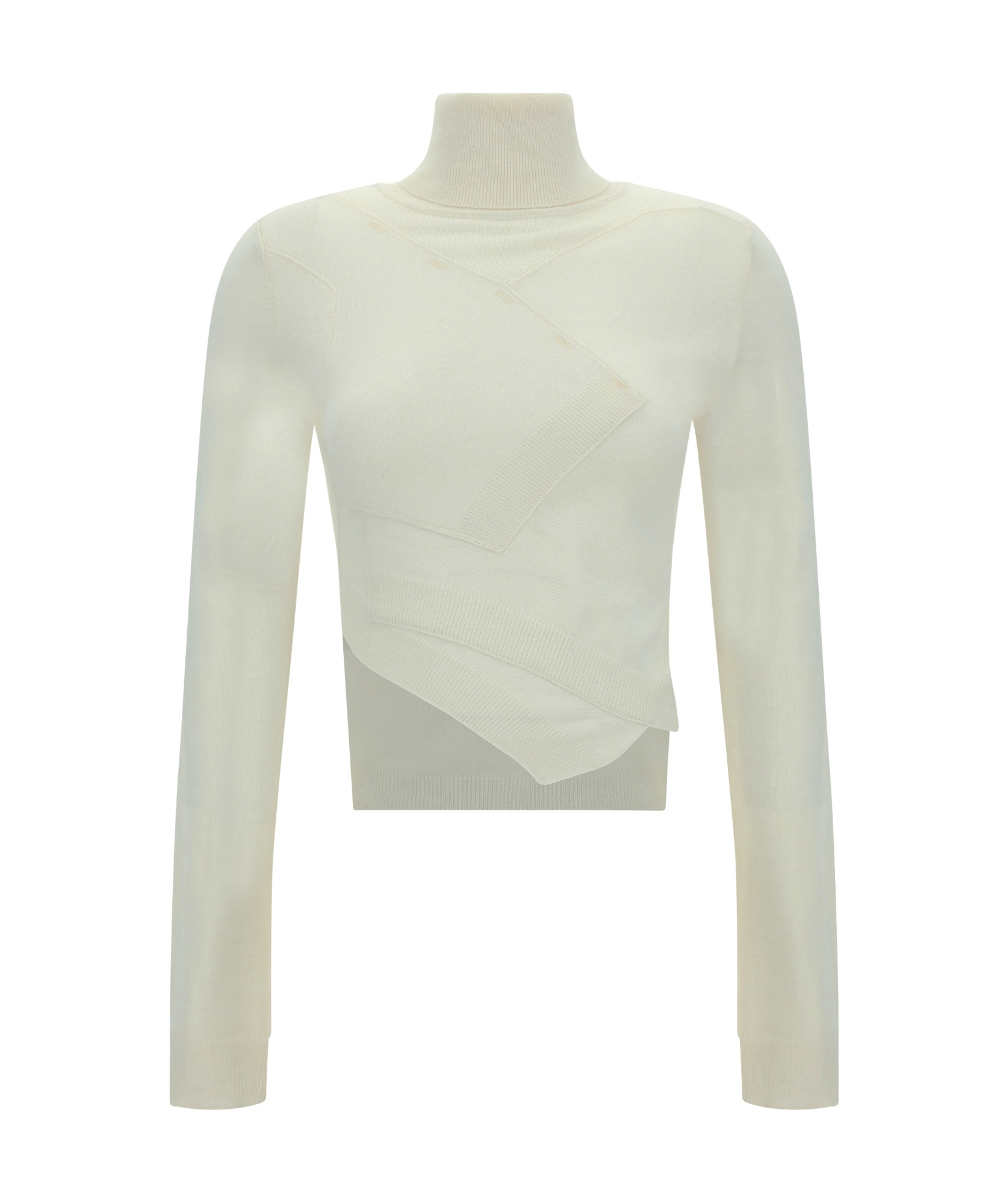 Shop Mm6 Maison Margiela Single-stitch Logo Sweater In White