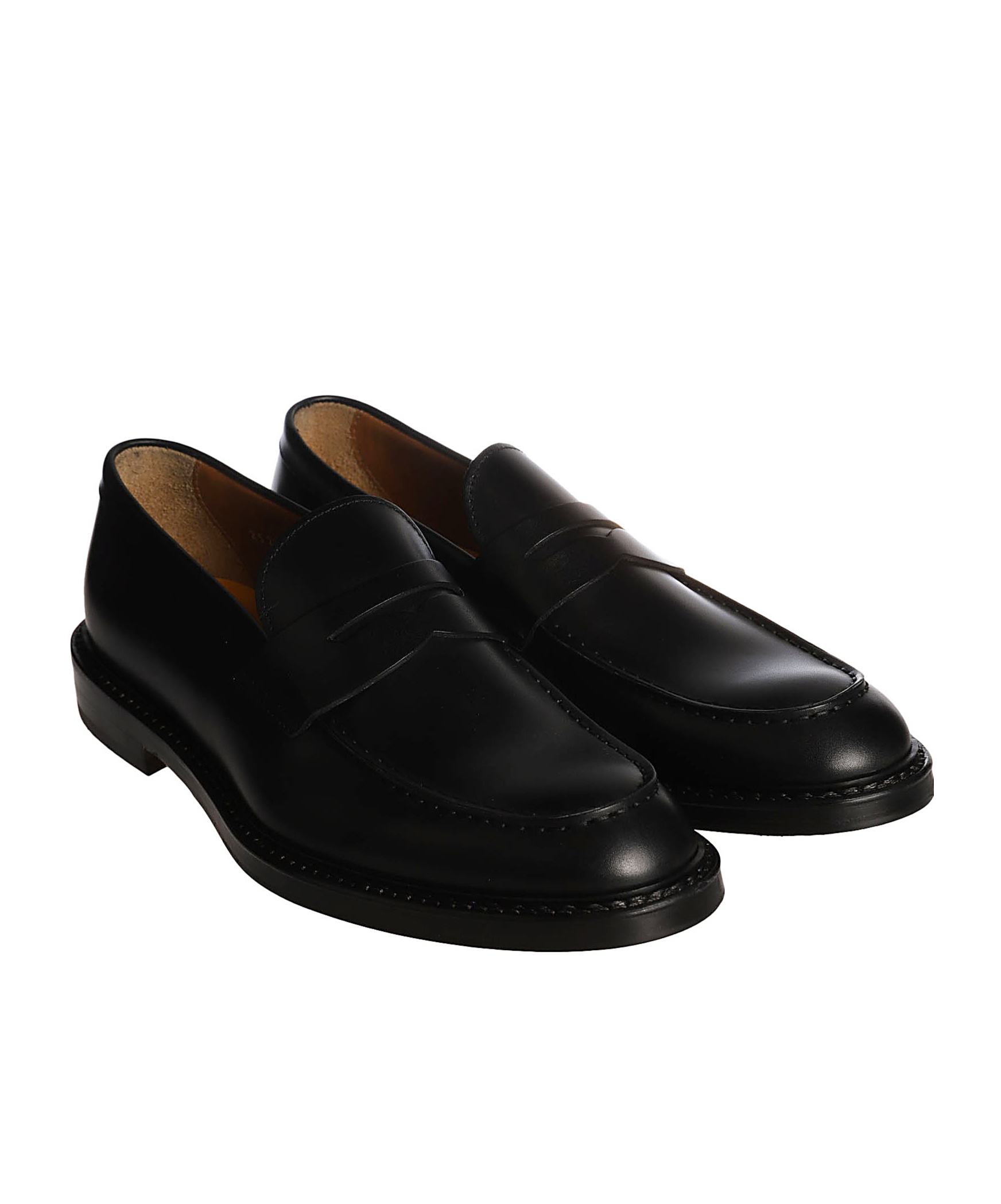 Doucal's Logo Leisure Business Shoes In Black