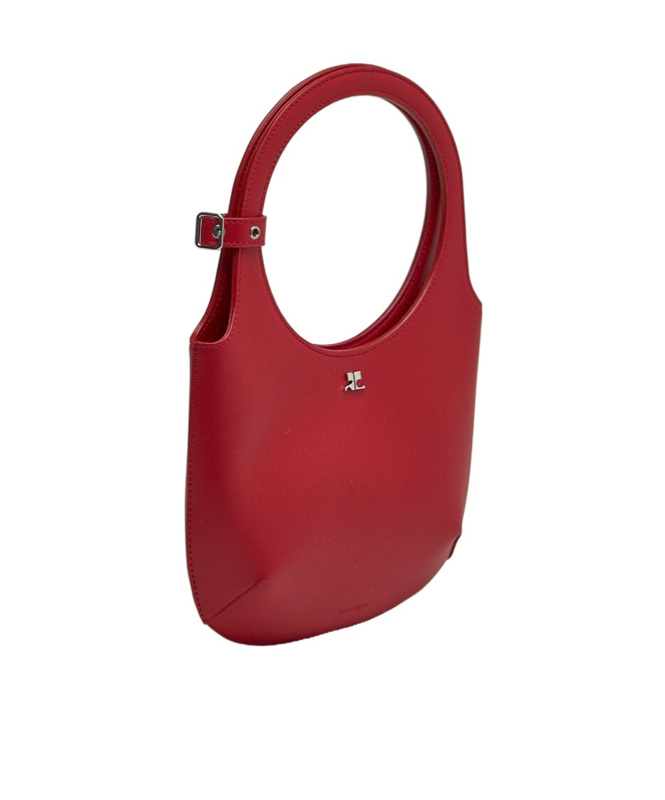 Courrèges Holy Handtasche Aus Leder In Red