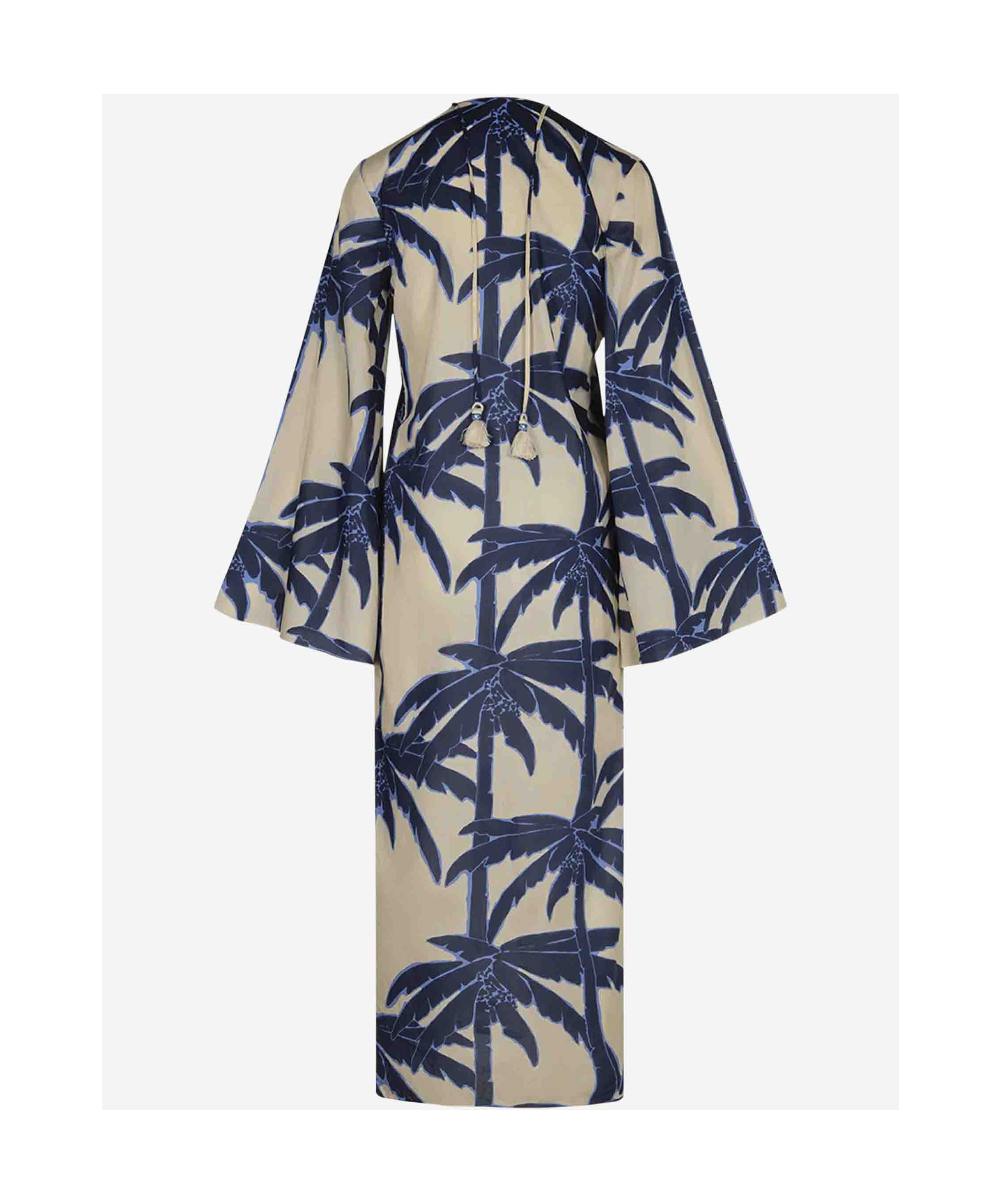 Shop Johanna Ortiz Graphic Design Dress In Nude
