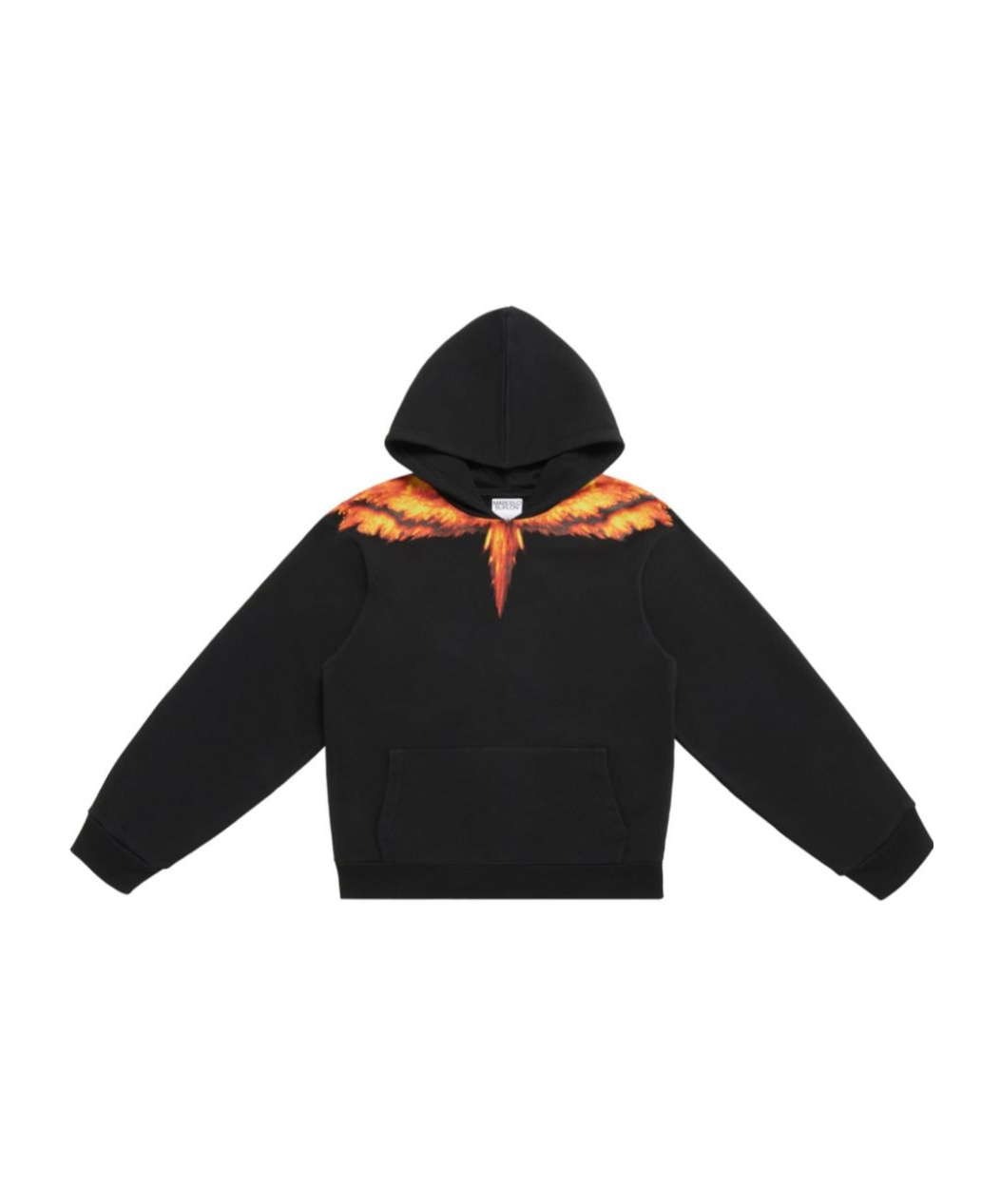 Marcelo Burlon County Of Milan Colordust Wings Cotton Hoodie In Black