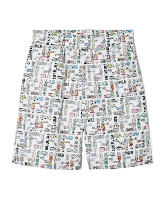 Fendi Multicolor Poplin Junior Bermudas In Multi