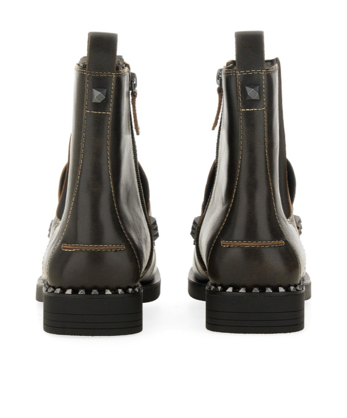 Ash Chic Boot Wings With Studs In Black