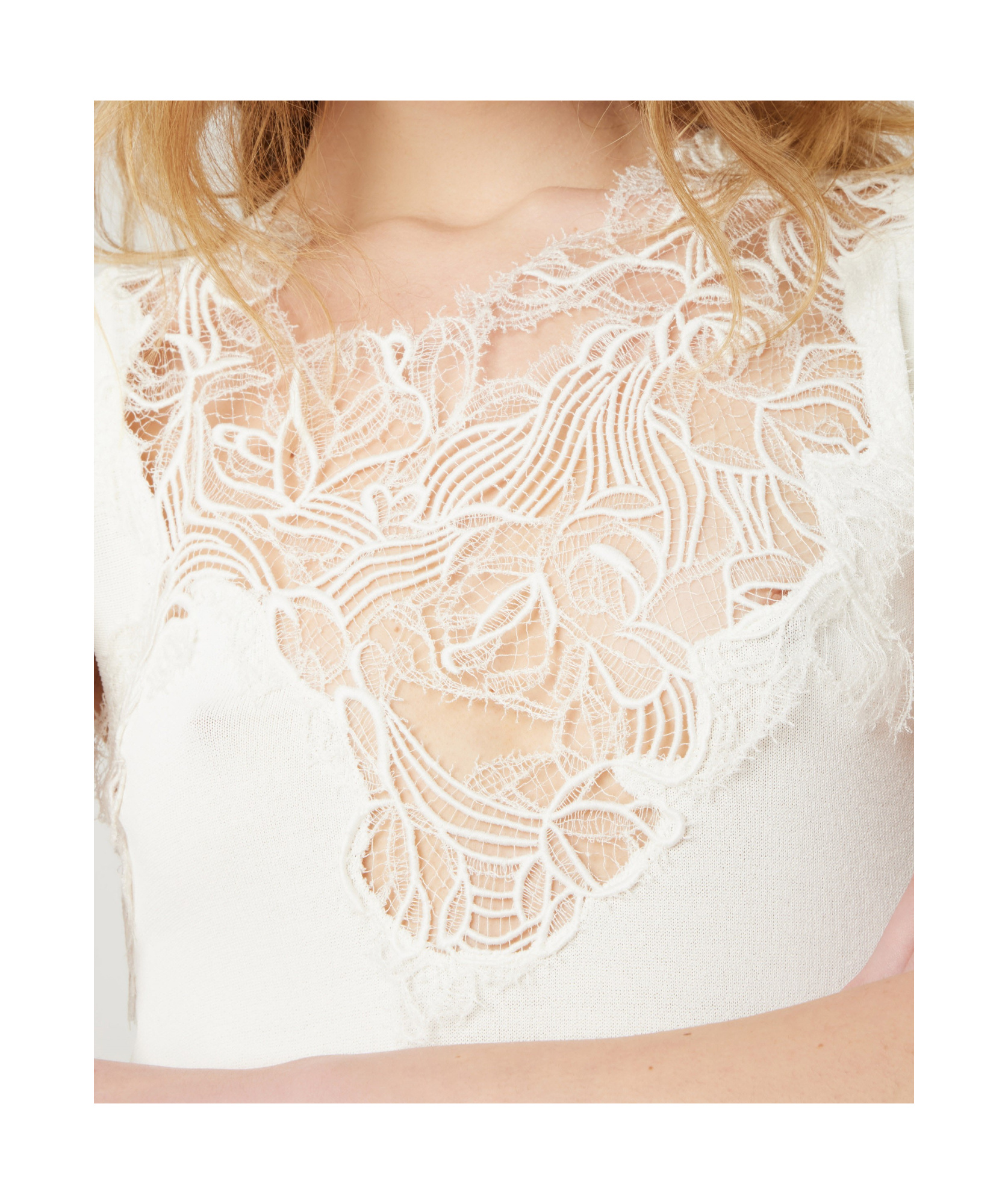 Ermanno Scervino Floral-embroidered Tank Top In White