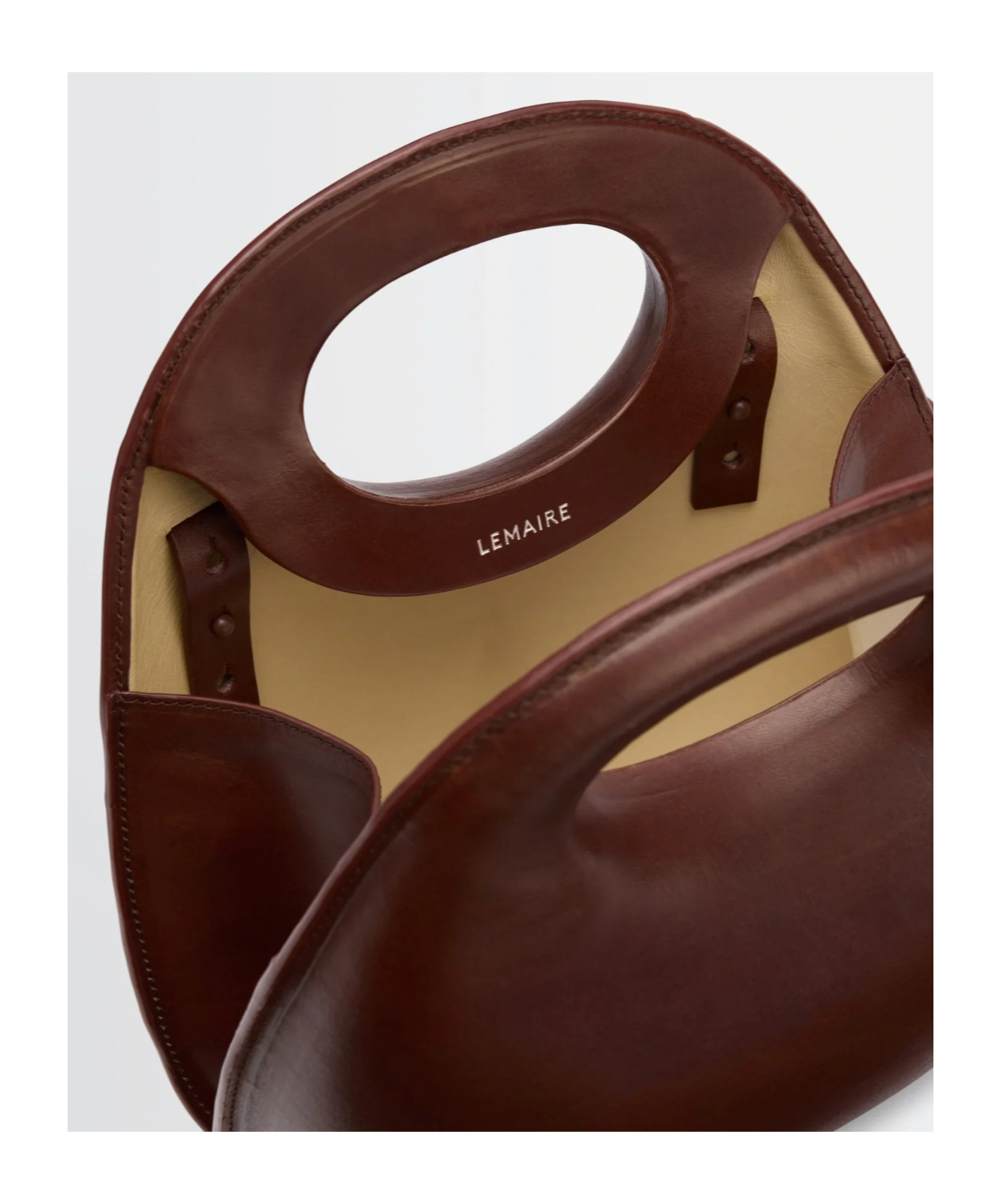 Lemaire Egg Bag In Brown
