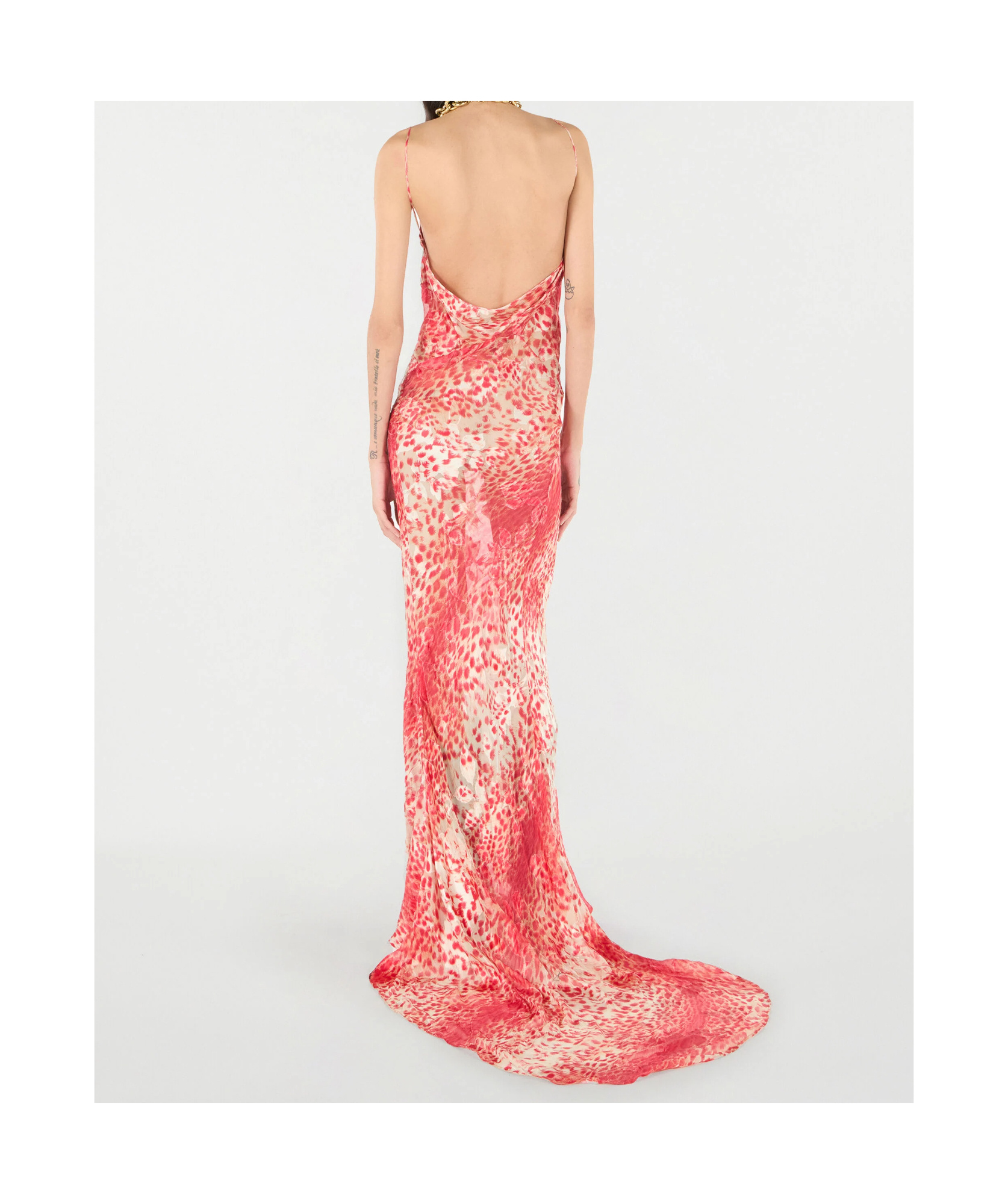 Shop Roberto Cavalli Animal Print Maxi Dress