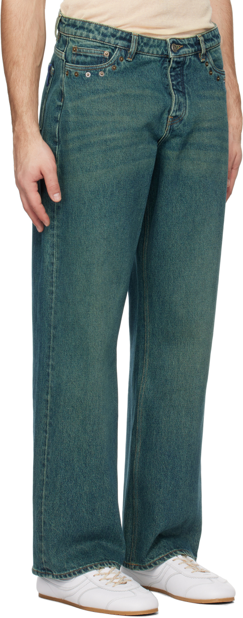 Paloma Wool Green Crowd Jeans