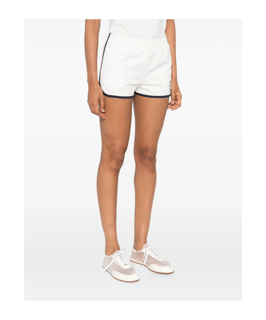 Sporty And Rich Elastic Waist Shorts In White