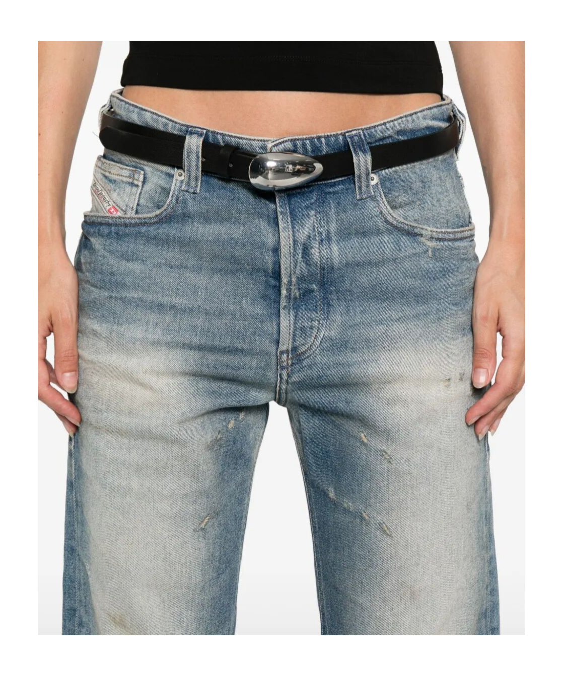 Diesel 1988 D-ark 09m21 Faded-effect Jeans In Blue