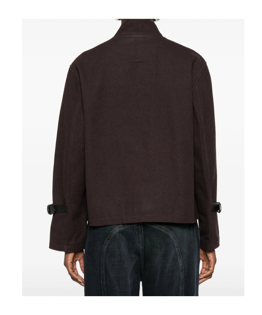 Gimaguas Buckle-strap Jacket In Brown