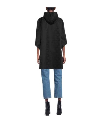 Max Mara Plain Colour Capes In Black